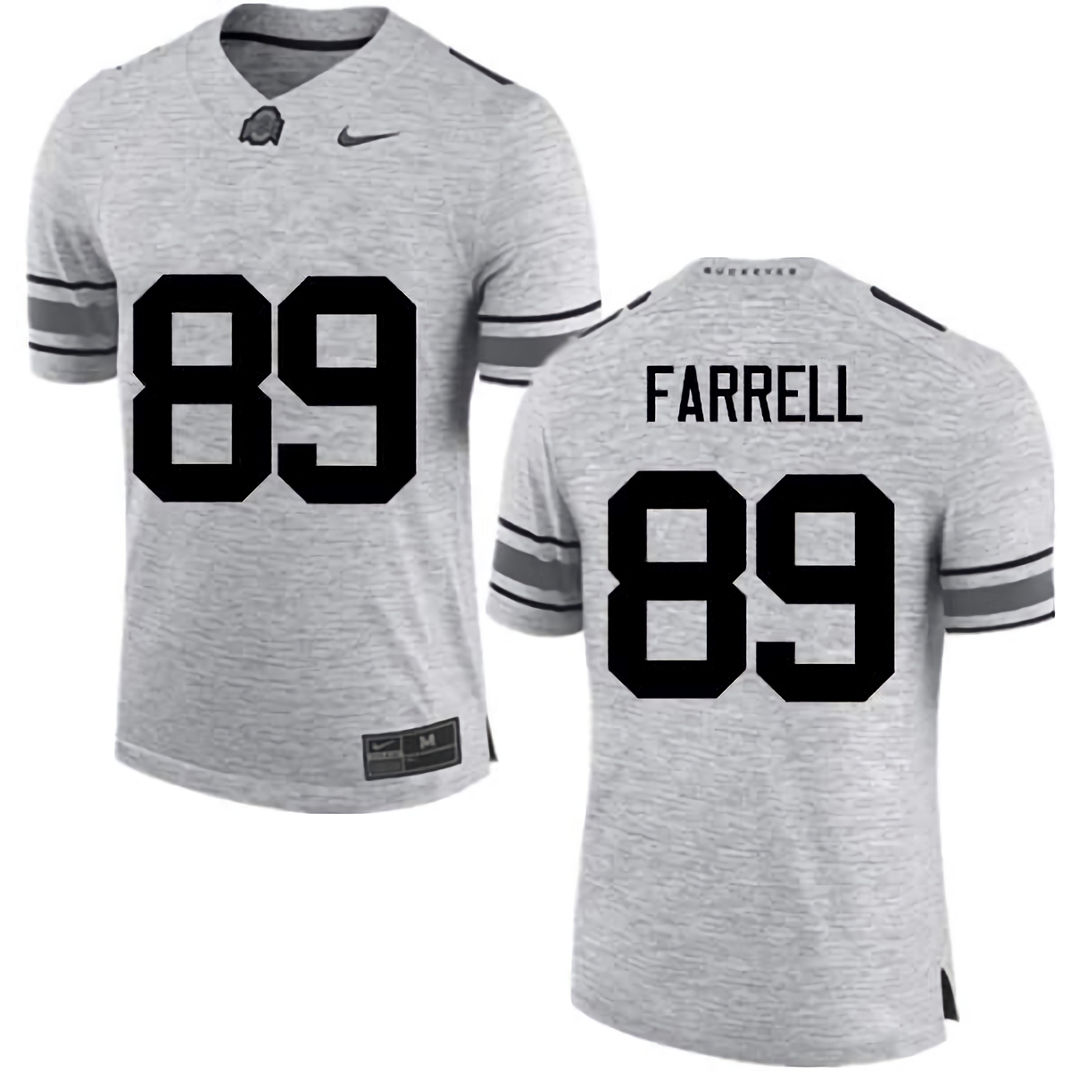 Luke Farrell Ohio State Buckeyes Men's NCAA #89 Nike Gray College Stitched Football Jersey JGB6856XI